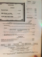 Old Rangers Inn menu