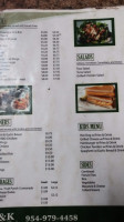 R K Country Soul Food menu