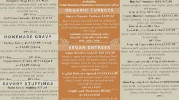 Green Life Market menu