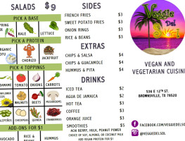 Veggie Del Sol menu