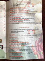 Amy's Thai Food menu