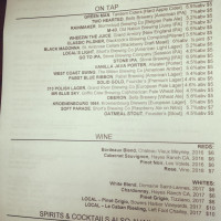 Broomstack Kitchen And Taphouse menu