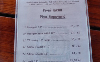 Pod Šimlem menu