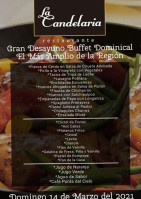 La Candelaria menu