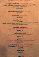 Tranquilla Nehir Evi menu