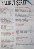 Balikci Seref menu