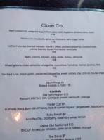 Close Company menu