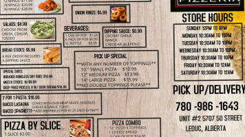 Maggie's Pizzeria menu