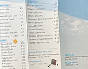 Whale Tea menu