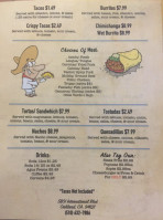 El Torero menu