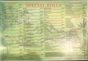 Sasa Sushi menu