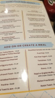 Sunnyside Grill menu