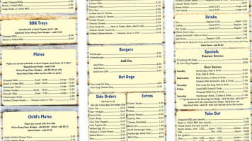 Log Cabin -b-que menu