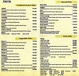 Saray menu