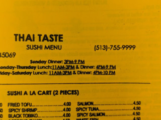 Thai Taste Of West Chester