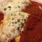 Chicken Parmigiana Over Ziti