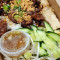 Grilled Pork Spring Rolls On Vermicelli