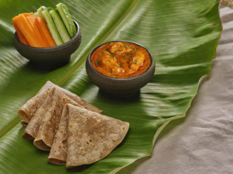 Multigrain Roti With Chicken Masala