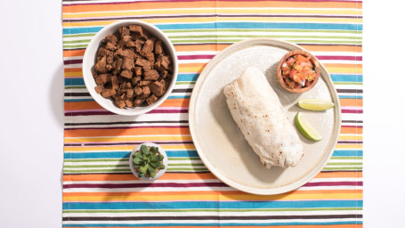 Beans, Cheese, And Guacamole Burrito