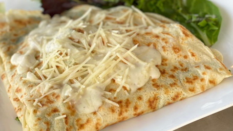 Chicken Alfredo Crepe