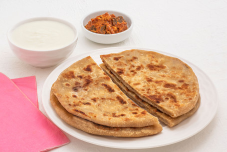 Aloo Paratha Z Twarogiem I Marynatą