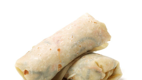 Wegetariańskie Burrito Ze Szpinakiem I Grzybami Na Śniadanie