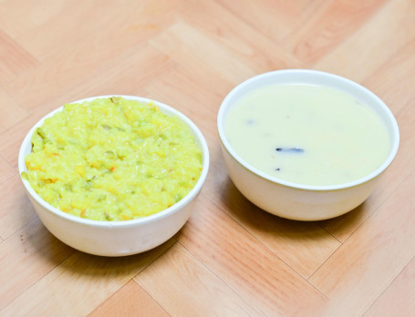 Rajwadi Khichdi Kadi Salad