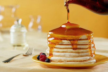 Mini Pancake With Maple Syrup 8 Pc