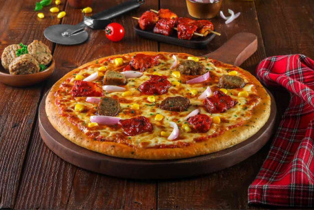 Klopsiki Bbq Kurczak Ser Burst Pizza (Średnia)