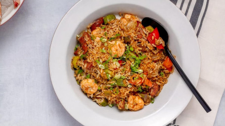 Shrimp, Chicken Sausage Jambalaya