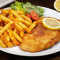 Frytki Schnitzel Pommes