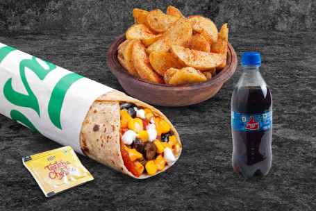 Pieczona Pizza Wrap (Veg) Posiłek Thums Up