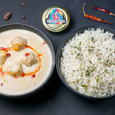 Malai Kofta-Jeera Rice Serves 1-2 People