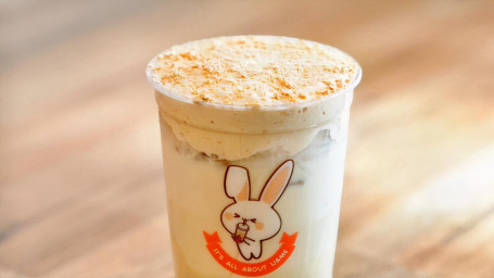 Dòu Rǔ Má Shǔ Xiān Nǎi Chá Soy Mochi Milk Tea With Soy Cheese Top