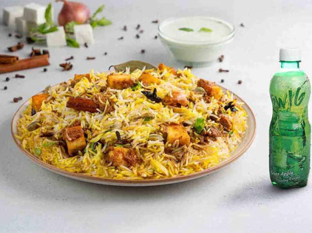 Paneer Biryani Beverage Of Your Choice