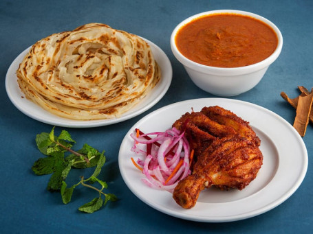 Kozhi Fry With 2 Indian Bread Combo