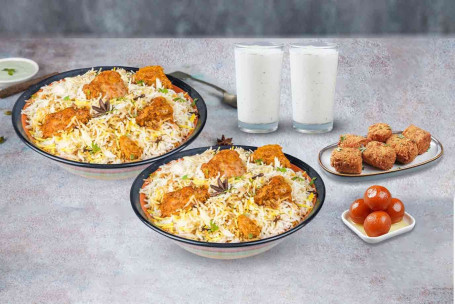 Kurczak Dum Biryani Uczta (Lucknowi)