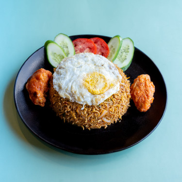 Nasi Goreng Chicken Omelette 2Pcs Fried Wings