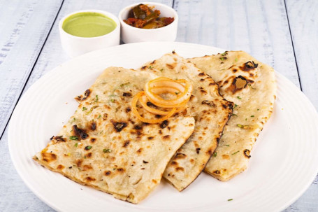 Thepla [3] Allu Paratha [1] Paneer Onion Paratha [1] Sukhibhaji [1] Dahi [1] Bater [1]