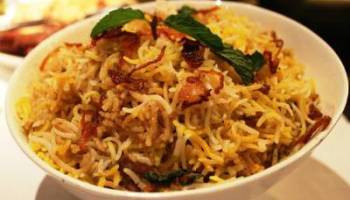 Peppery Mushroom Zafrani Biryani