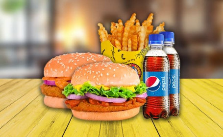 Chicken Snacker Junior Smażony Kurczak Dilli 6 Frytek Duże 2 Pepsi (250 Ml)