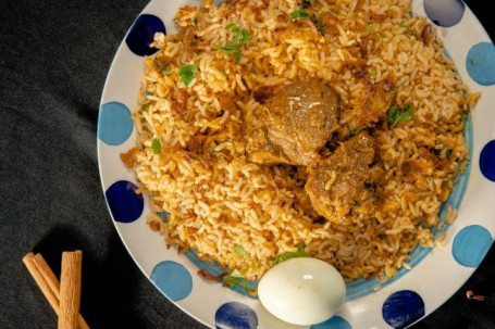 High Fibre Mutton Biryani With Brown Rice [Serves 1 (2 Pcs)