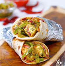 Double Achari Paneer Roll