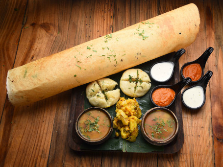 Masala Dosa With Idli Sambhar