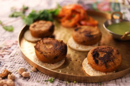 Rajma Galawati Kebab With Kesar Roti