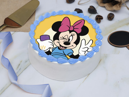 Słodki Tort Ze Zdjęciem Minnie