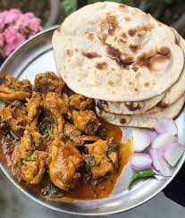 Ghar Ka Chicken 2(Pcs) With 2 Tandoori Rotis Combo Serves 1]