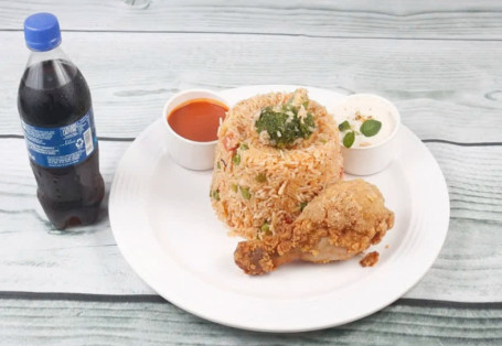 Chicken Rice Bowl (Crispy Chicken 1 Pc, Medium Rice Bowl 1, Soft Drink 250 Ml)