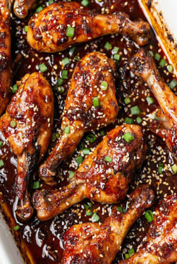 Honey Glaze Crispy Chicken Legs(3 Pcs)