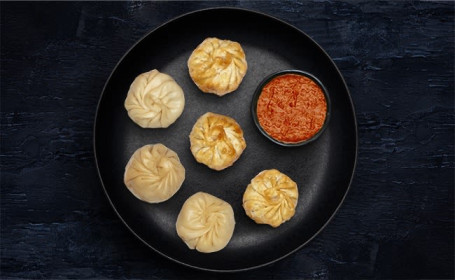 Steam Veg Momos (6 Pcs) Fried Veg Momos (6 Pcs)